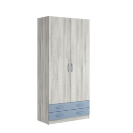 Armario De 2 Puertas y 2 Cajones Largos ( 100 Cm) Insideage miniatura 1