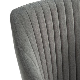 Pack de 2 sillas de tela gris miniatura 2