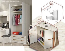 Composición de Dormitorio Juvenil Completa 112 miniatura 2