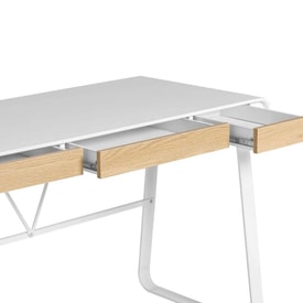 Mesa de estudio con 3 cajones pequeños miniatura 2