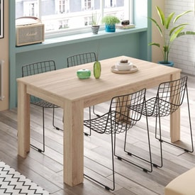Mesa de madera extensible miniatura 6