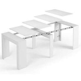 Mesa multifunción extensible blanca miniatura 3