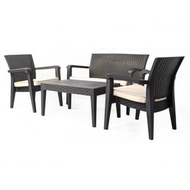 Conjunto de 2 Sillones, Sofá de 2 plazas y Mesa baja + Cojines 03 miniatura 1