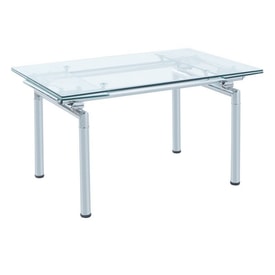 Mesa comedor extensible cristalina Evelin miniatura 1
