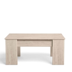 Mesa de centro elevable roble claro