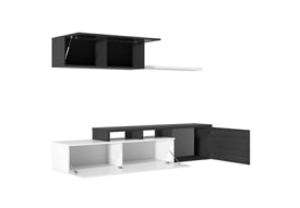 Muebles de salón Nexus blanco y gris oscuro miniatura 4