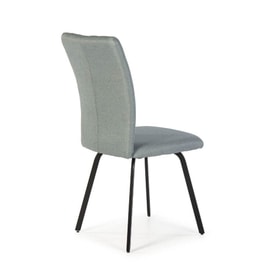 Pack de 4 sillas de tela turquesa outlet miniatura 2