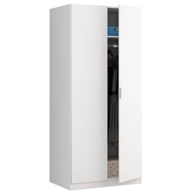 Armario con 2 puertas blanco miniatura 3
