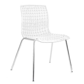 Pack de 4 Sillas Cromadas Blancas miniatura 2