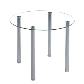 Mesa de comedor redonda con cristal Luxury