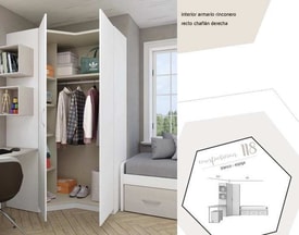 Composición de Dormitorio Juvenil Completa 118 miniatura 2