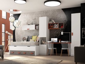 Composición de dormitorio juvenil completa 101