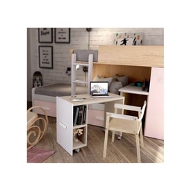 Composición Juvenil Con Litera, Vestidor Y Mesa De Estudio