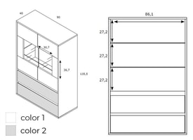 VITRINA ROBLE / EBONY 34 miniatura 4