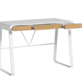 Mesa de estudio con 3 cajones pequeños miniatura 3