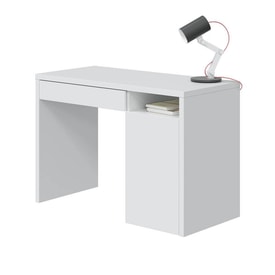Mesa de escritorio blanca Idril miniatura 1
