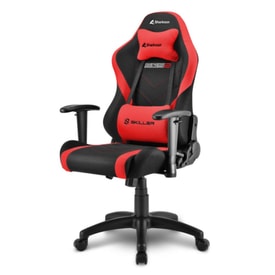 Silla gaming Sharkoon negra y roja miniatura 1
