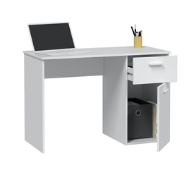 Mesa de escritorio blanca outlet miniatura 1