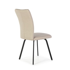 Pack de 4 sillas de tela beige outlet miniatura 6
