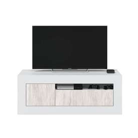 Mueble de televisión con 2 puertas y un hueco miniatura 1