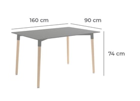 Mesa de Comedor Bela Swan miniatura 8