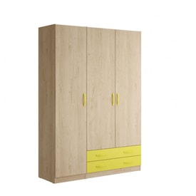 Armario De 3 Puertas Y 2 Cajones 150 cm – Paceworld miniatura 1