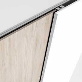 Armario con 2 puertas correderas roble y blanco miniatura 2