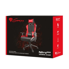 Silla gaming Genesis negra y roja miniatura 4
