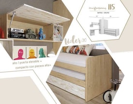 Composición de Dormitorio Juvenil Completa 115 miniatura 2