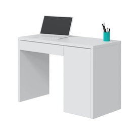 Mesa de escritorio blanca Idril miniatura 3