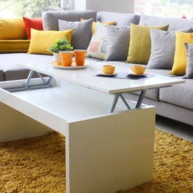 Mesa de centro elevable blanca miniatura 1