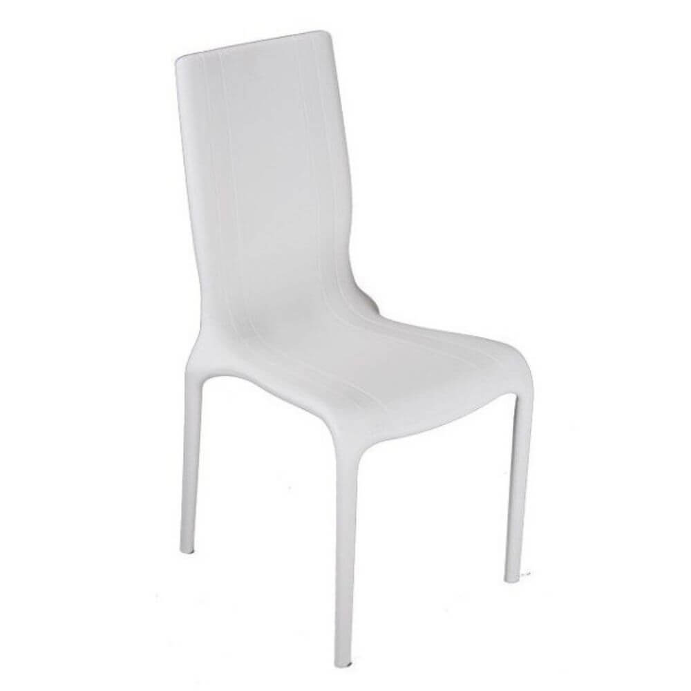 Pack de 4 Sillas Outlet Blanco Apilables
