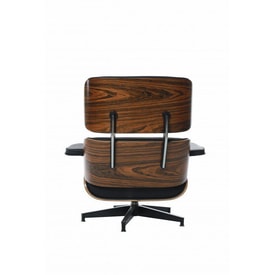 Butaca Símil-Piel Chapada en Madera + Ottoman miniatura 5