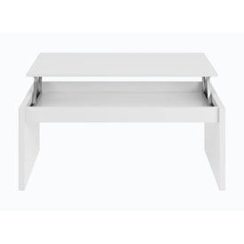 Mesa de centro elevable blanca miniatura 2