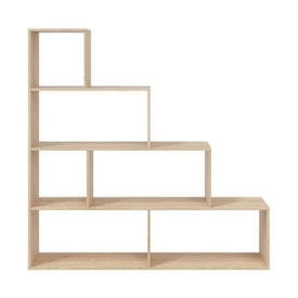 Estantería color roble tipo escalera miniatura 4