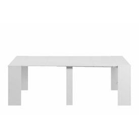 Mesa multifunción extensible blanca miniatura 11
