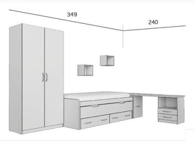 Composición de Dormitorio Juvenil Completa 114 miniatura 3