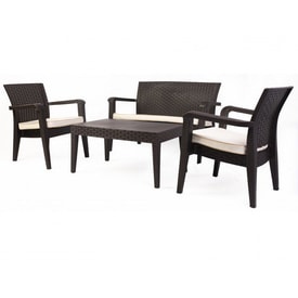 Conjunto de 2 Sillones, Sofá de 2 plazas y Mesa baja + Cojines 03 miniatura 2