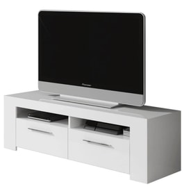 Mueble de televisión blanco 120 cm miniatura 1