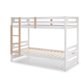 Litera de 90 x 190 blanco y roble miniatura 6
