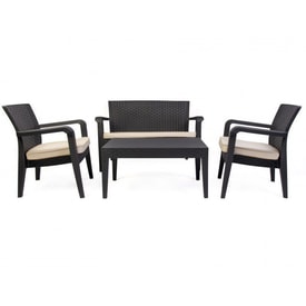 Conjunto de 2 Sillones, Sofá de 2 plazas y Mesa baja + Cojines 03 miniatura 3
