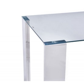 Mesa de Acero inoxidable con Cristal 160 x 90 Cm miniatura 2