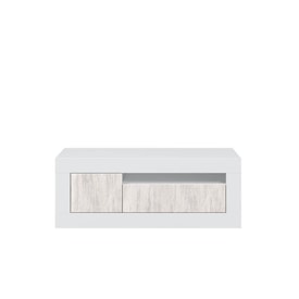 Mueble de televisión con 2 puertas y un hueco miniatura 3