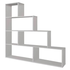 Estantería color blanca tipo escalera miniatura 4