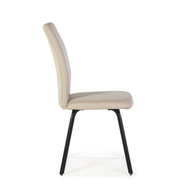 Pack de 4 sillas de tela beige outlet miniatura 4