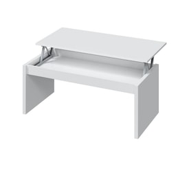 Mesa de centro elevable blanca miniatura 6