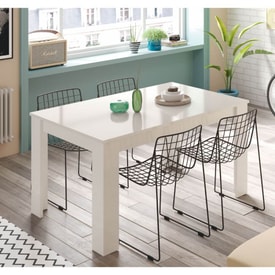 Mesa de salón/comedor rectangular extensible miniatura 4