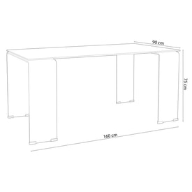 Mesa comedor transparente Nadal miniatura 4