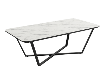 Mesa de centro Egeo Carrara y Negro