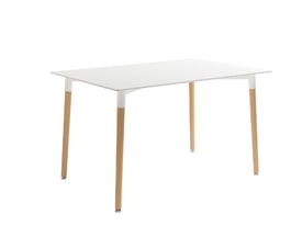 Mesa de comedor Caribe 120x80 cm blanca